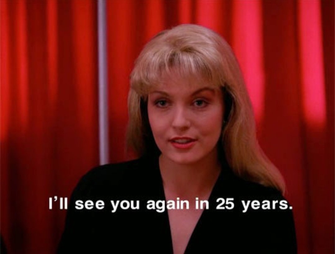 Gameboy415's tweet photo. @BlueRoseTeamTP I got Twin Peaks: The Entire Mystery on Blu-Ray in May of 2014 and, despite absolutely loving the show, was frustrated with the unresolved, cliffhanger ending. 
Just my luck, a mere 5 months later The Return was announced! https://t.co/K7tZUxrOyH