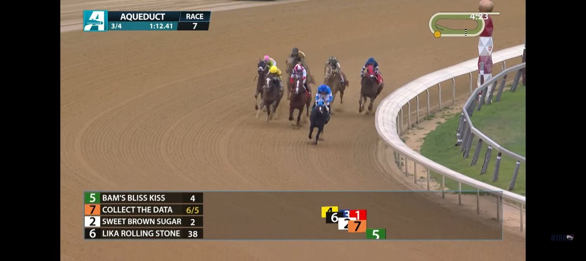ksatriadg's tweet image. Bam's Bliss Kiss wins the 2026 Biogio's Rose Stakes at Aqueduct

#HorseRacing #NewYork #USA 🇺🇸