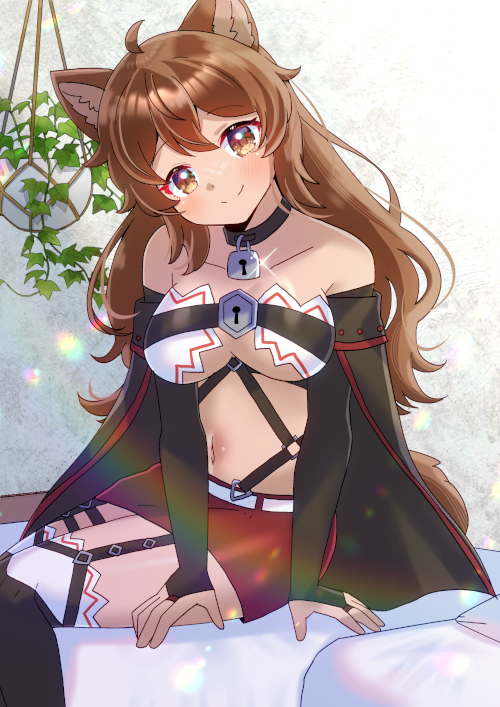 「ダンまちのリリルカ・アーデ(ロングヘア)を描かせて頂きました! ちょっと一休み…」|ヒヨヨ@skeb募集中のイラスト