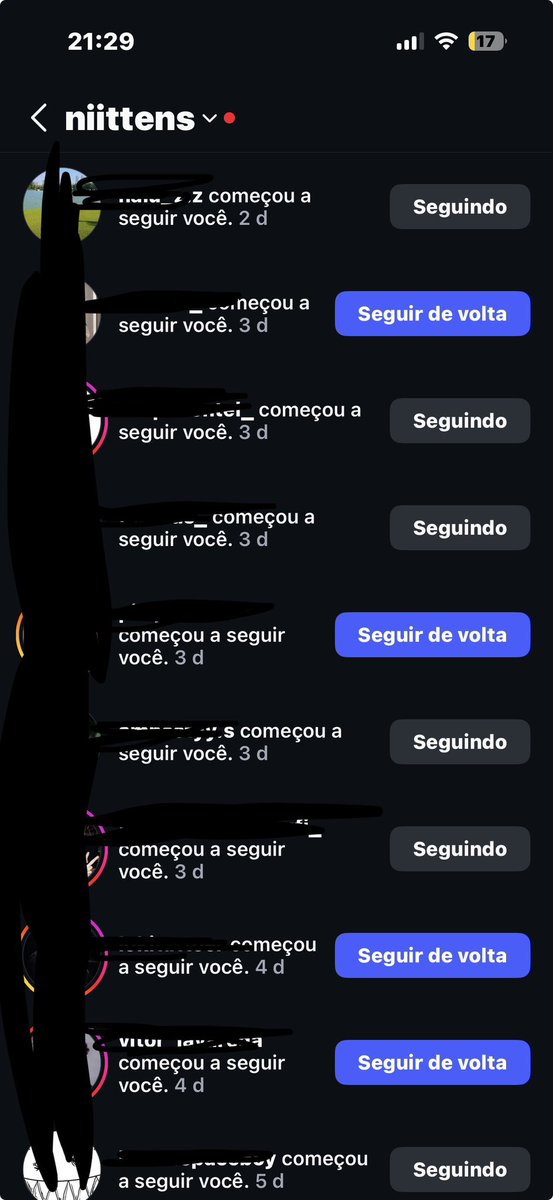 queria muito saber pq do nada eu comecei a ganhar um monte de seguidor, eu nem divulgo meu insta