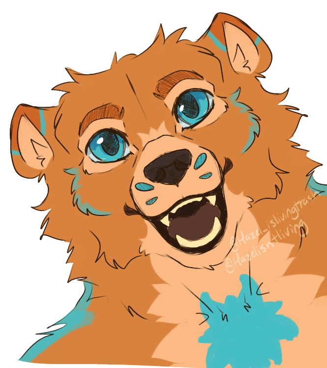 Hazelisntliving's tweet image. Bear :3 never drew one before lol

#furry #bearfursona #Fursona #bear #furryart