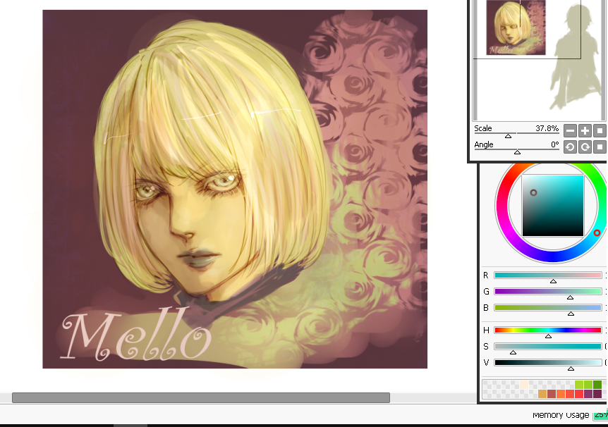 Hallucinog000's tweet photo. Mello wip #DEATHNOTE https://t.co/xGVouGSSAO