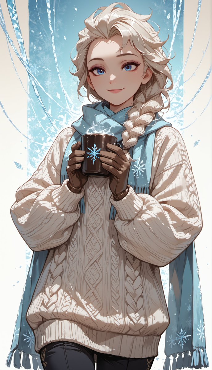 oneesan_aiart's tweet image. Elsa — wrapped in her winter outfit, she shines like a true snow queen, radiating icy elegance and quiet strength with every step ❄️✨ #Elsa #Frozen