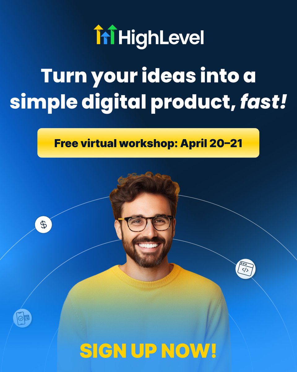 blanderic's tweet image. This isn't a theory. It’s a step-by-step system.

Day 1: How to create a $97 digital product people actually buy
Day 2: How to launch it and start generating sales

Save your spot! → gohighlevel.com/digitalproduct…
 
 #DigitalLaunch #OnlineIncome #HighLevelWorkshop #Entrepreneurship