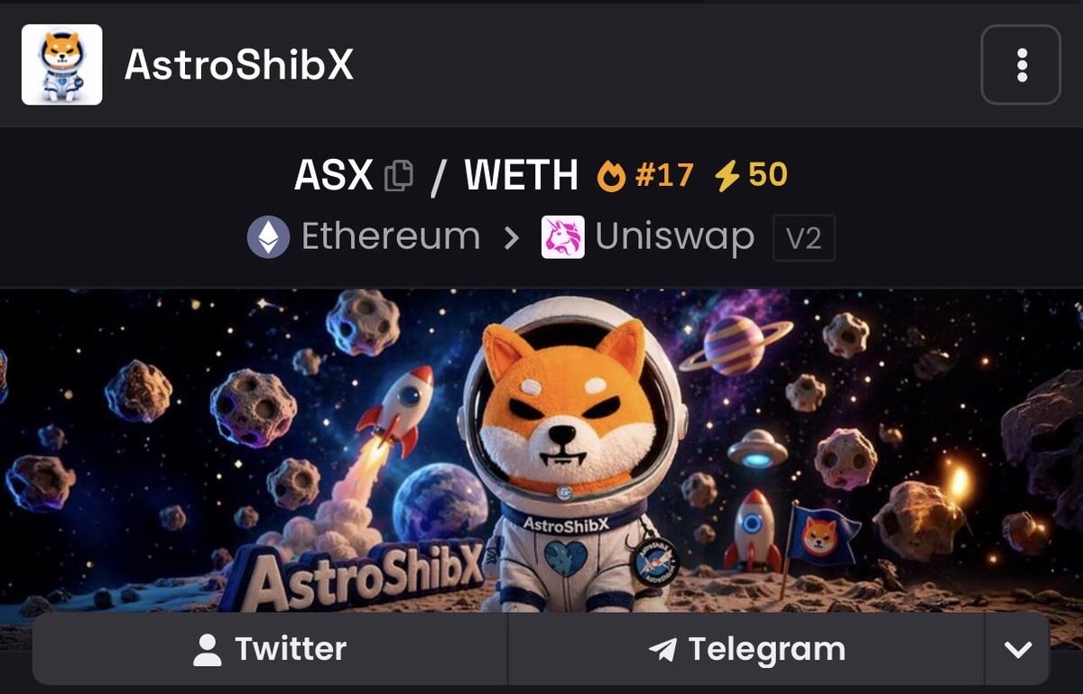 thesirwhale's tweet photo. @RuneCrypto_ @mqxoniwe @cryptopunks Dad can you weirdly have a look at AstroShibX deployed 2.6 years ago

0xAAbBcc4F214DAE56AaDc3B8b3Fa1b4D5fC08656f

@astroshibx https://t.co/ERYhTQeemO