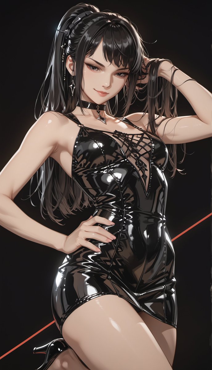 oneesan_aiart's tweet image. Eve — stepping out in a stylish casual outfit, she blends confidence, charm, and quiet strength into a look that feels both relaxed and captivating ✨🖤 #Eve #StellarBlade