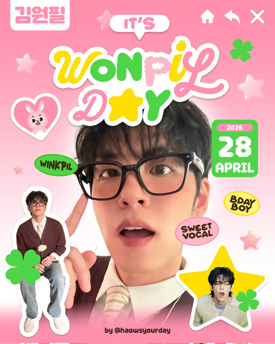 Knock knock, It's Wonpil Day!⭐️🎀

Birthday Support Poster Special for DAY6 Wonpil by <a href="/haowsyourday/">awa🧃</a> 

📍 Blok M Area, Jakarta
🗓️ Start from 25 April 2026
💭 Details lokasi akan di update berkala!

Tag me if you find it!🍀
<a href="/day6official/">DAY6</a>