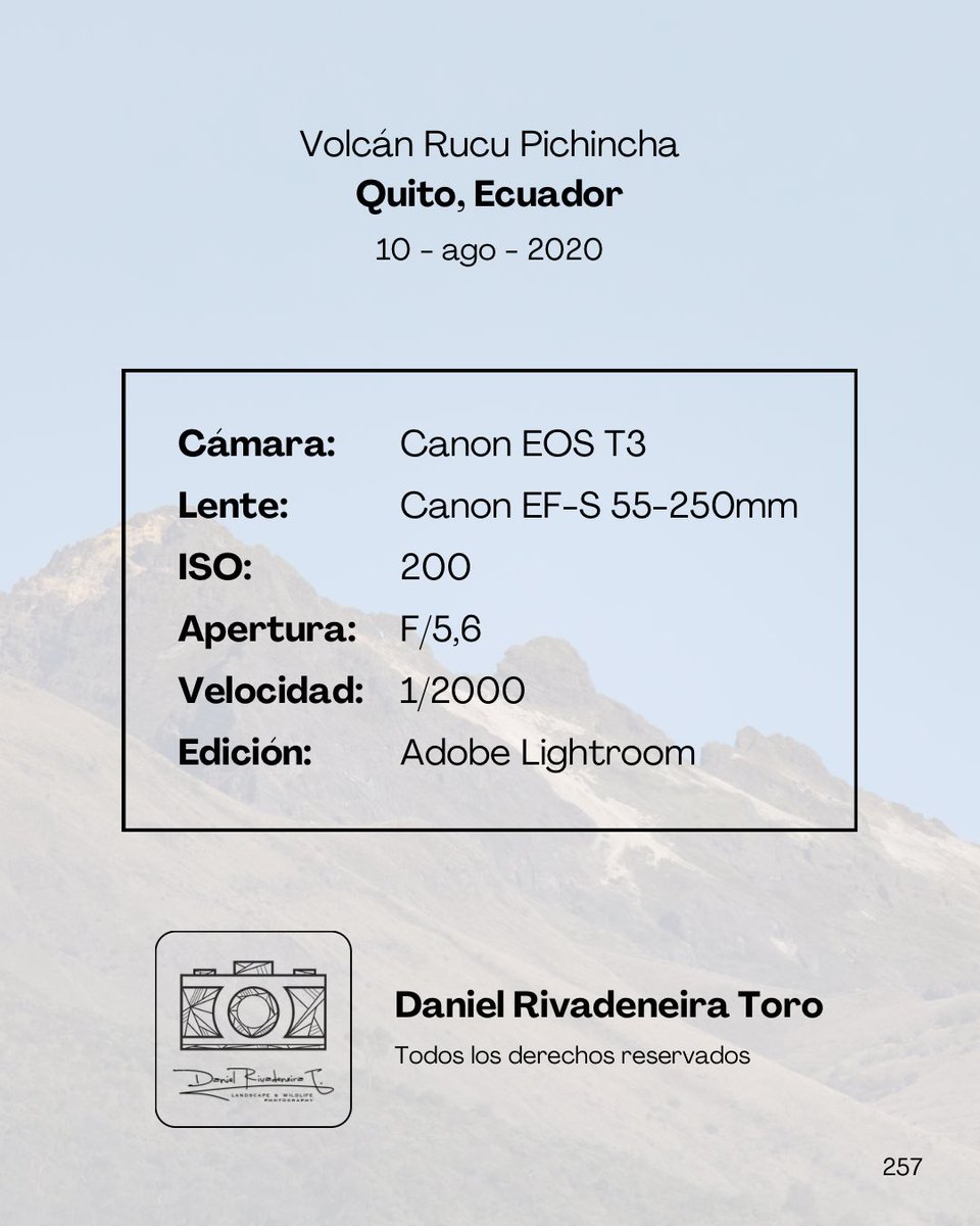DRivaT90's tweet image. 257. Volcán Rucu Pichincha 

Quito, Ecuador 🇪🇨
-
-
-
#Ecuador 
#Canon 
#Landscape 
#PhotographyIsArt 
#ThisIsNotAI
