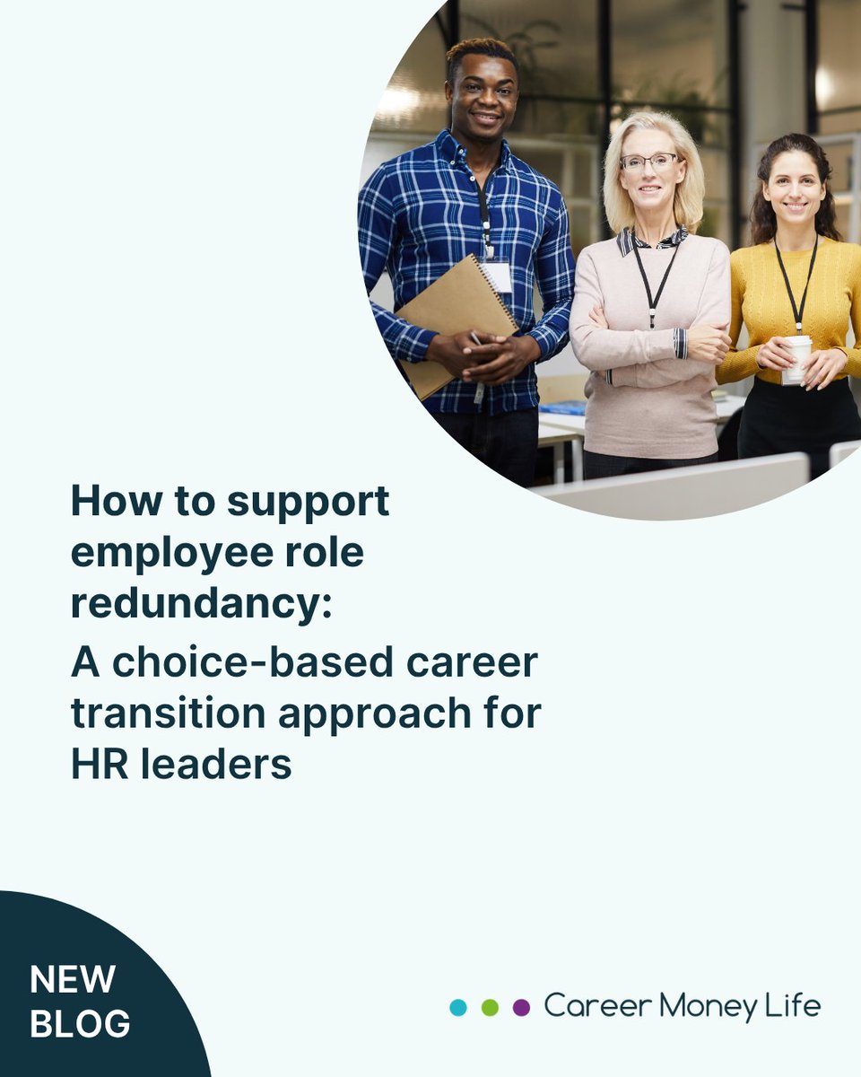 CareerMoneyLife's tweet image. Redundancy isn’t one-size-fits-all. A fresh grad needs different support than an exec.

Protect your brand &amp;amp; empower your people with a choice-based transition model.

Is your program future-ready?

Read the blog: careermoneylife.com/blogs/715/

#HR #CareerTransition