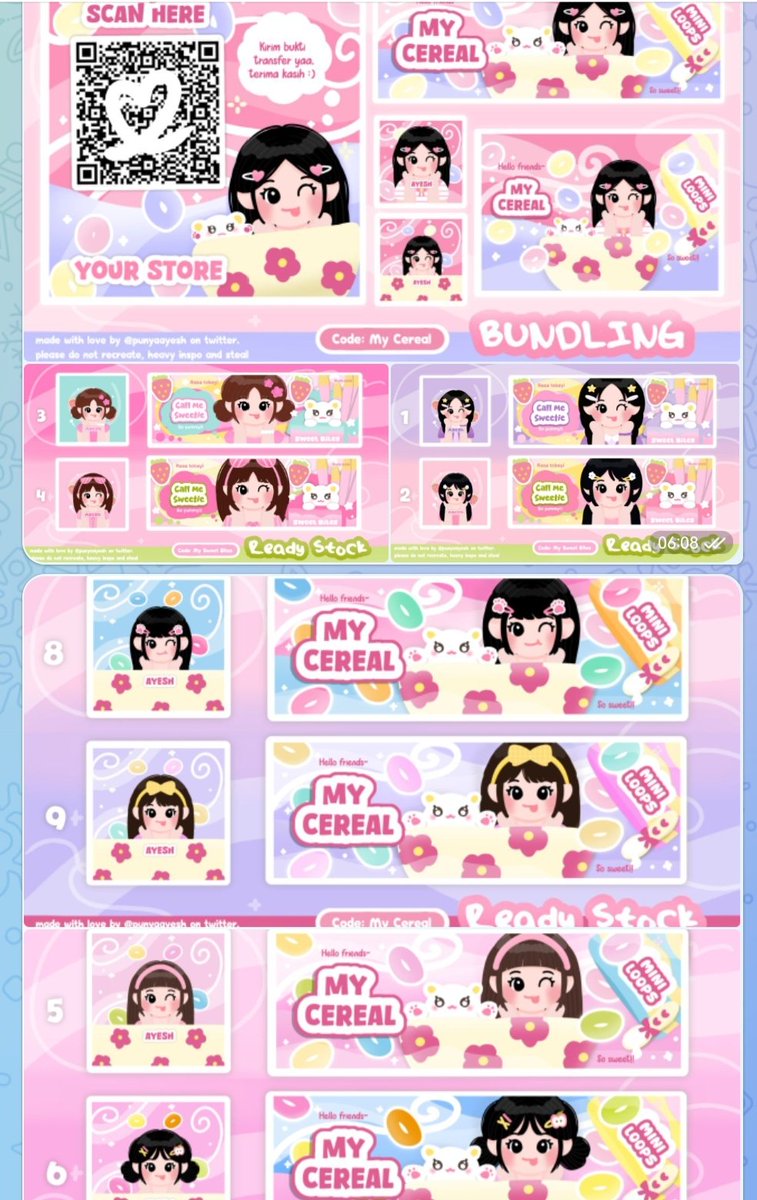 ayesh` layout chibi tweet media