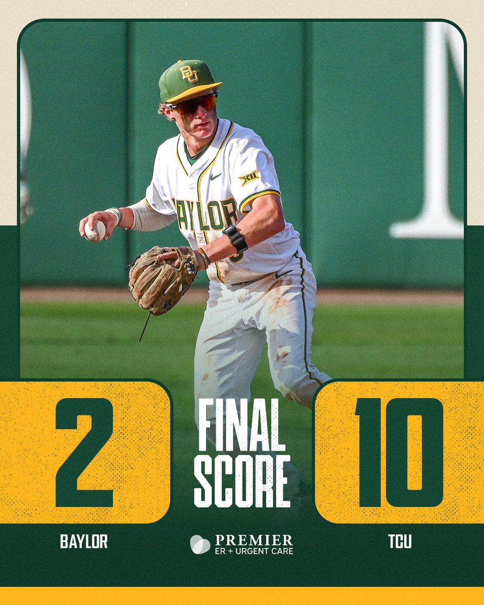 BaylorBaseball's tweet image. Final from Waco 

#SicEm 🐻⚾️ | #Together | @premiererplus