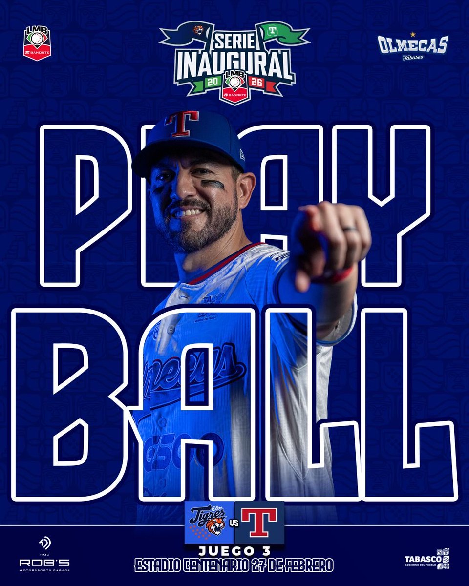Play Ball🔥🗿
Inicia nuestro tercer encuentro de la serie

Presentado por: #ROBMotorsportGarage

#SiempreOlmecas