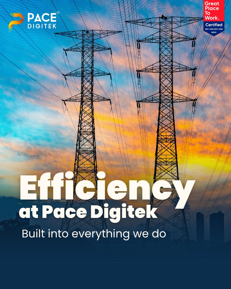 pacedigitek's tweet image. Efficiency at Pace isn’t a feature—it’s our foundation.
Built into every process. Delivered in every outcome.

#PaceDigitek #Efficiency #SmartExecution