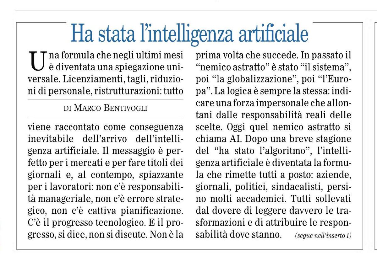 Marco Bentivogli tweet media