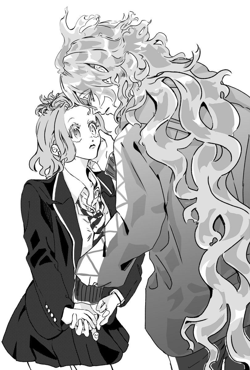 ⚠️女体化
イデケイ♀です、オンリーで展示してたイラストです。