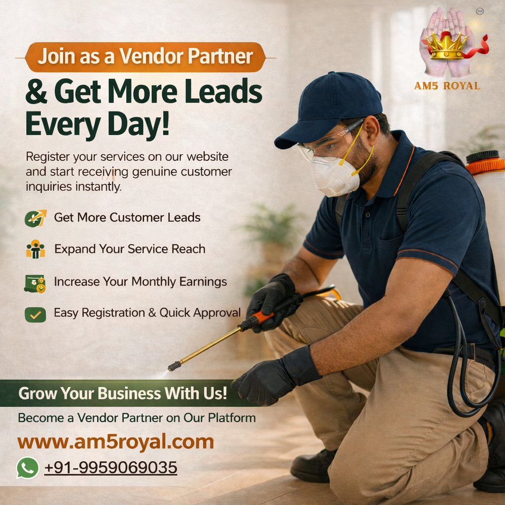am5royal's tweet image. We offer reliable pest control leads through our provider network.
Become an AM5ROYAL partner!
am5royal.com/become-a-partn…
Register Now: +91 99590 69035

#PestControl #PestControlService #PestManagement #Exterminator #PestControlServices #PestControlProfessionals #PestController