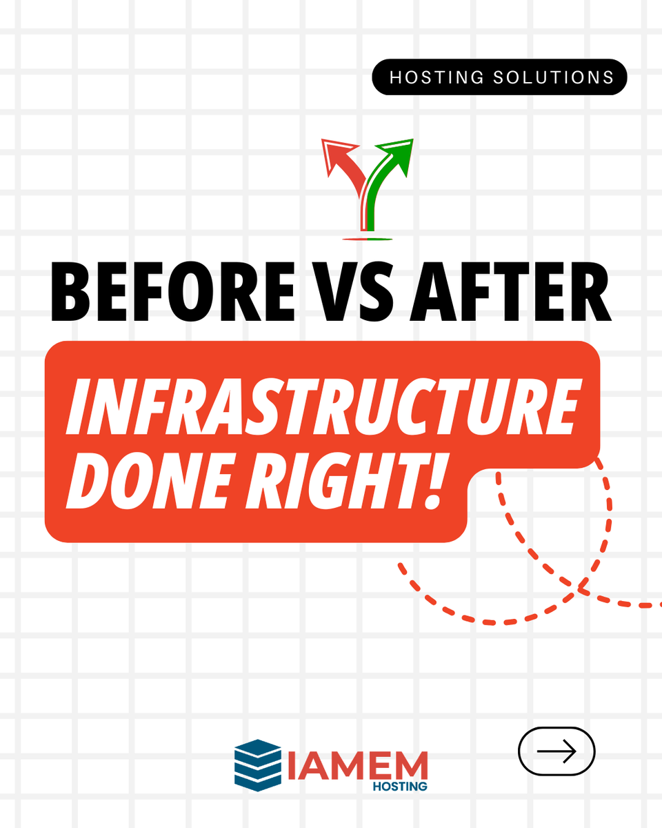 iamemhost's tweet photo. The difference between struggling systems and stable operations isn’t luck, it’s how infrastructure is managed.

Reactive setups lead to delays, risks, and constant fixes.
Proactive systems run smoothly, scale and stay reliable.

That shift changes how a business operates. https://t.co/7StGXSSChF