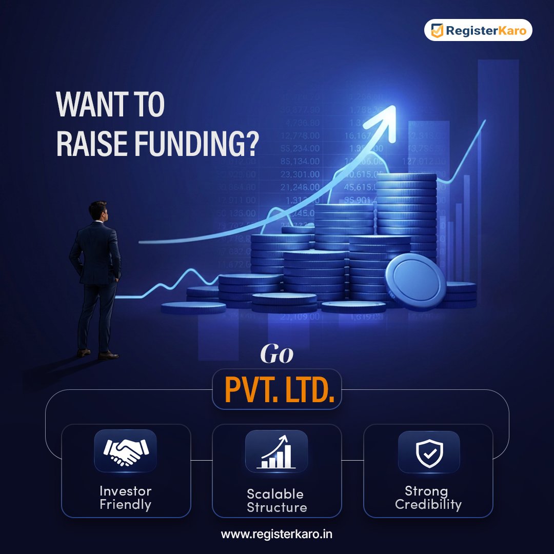 Ready to raise capital the right way?

Build a business structure that investors trust, scales effortlessly, and sets you up for long-term growth. Start strong, grow smarter.

Let RegisterKaro simplify your journey 🚀
Visit registerkaro.in today!

#StartupIndia #Business