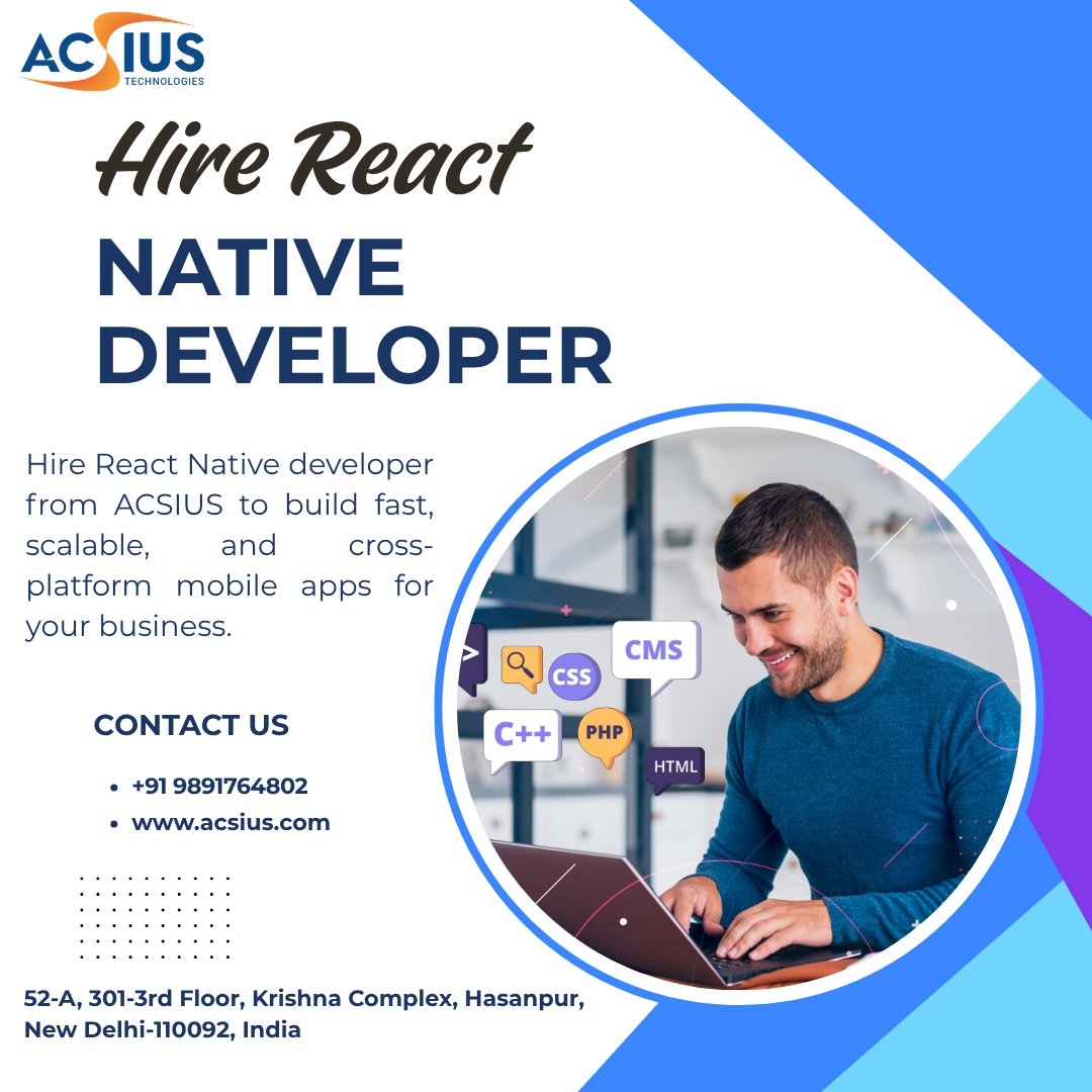acsius's tweet image. 🚀 Need a skilled developer for your mobile app project?
ACSIUS lets you Hire React Native Developers focused on performance, speed, and user experience.

Visit Now:- acsius.com/hire-react-nat…

#ReactNativeDevelopers #HireDevelopers #AppDevelopment #TechSolutions #MobileApps