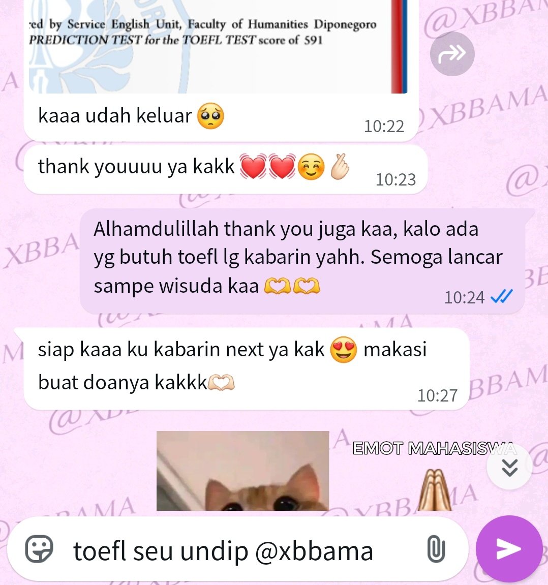 zaaa | TOEFL SEU UNDIP tweet media