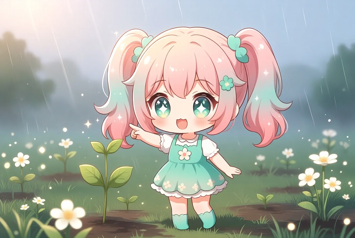 cxaiu's tweet photo. 雨上がりに芽がのびるひみつのスイッチ🌱

雨しとしと土がやわらかくなる🌧️
草ぐんぐん元気をためこむよ🌿

光きらきら一気にのびる力☀️
見えない成長スイッチが入る🔬

自然の中で命がすくすく育つ🌼
小さな変化が大きな元気へ✨

#雨上がり #植物の成長 #自然のふしぎ https://t.co/GwLPTnHTZR