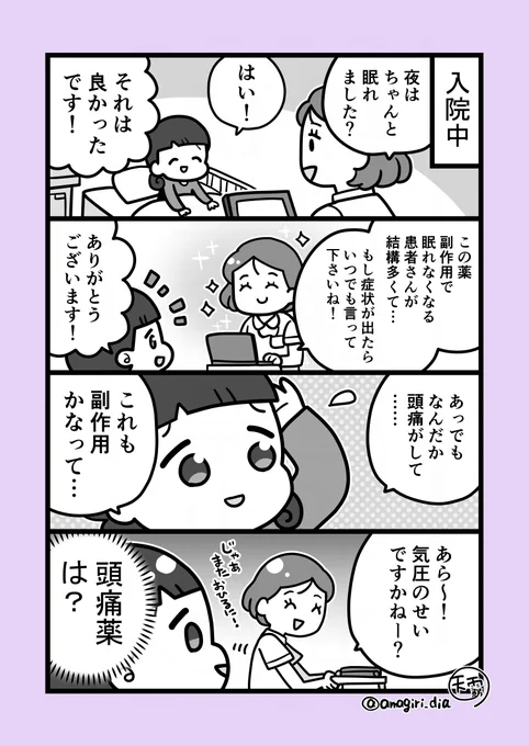 入院中しての治療 
