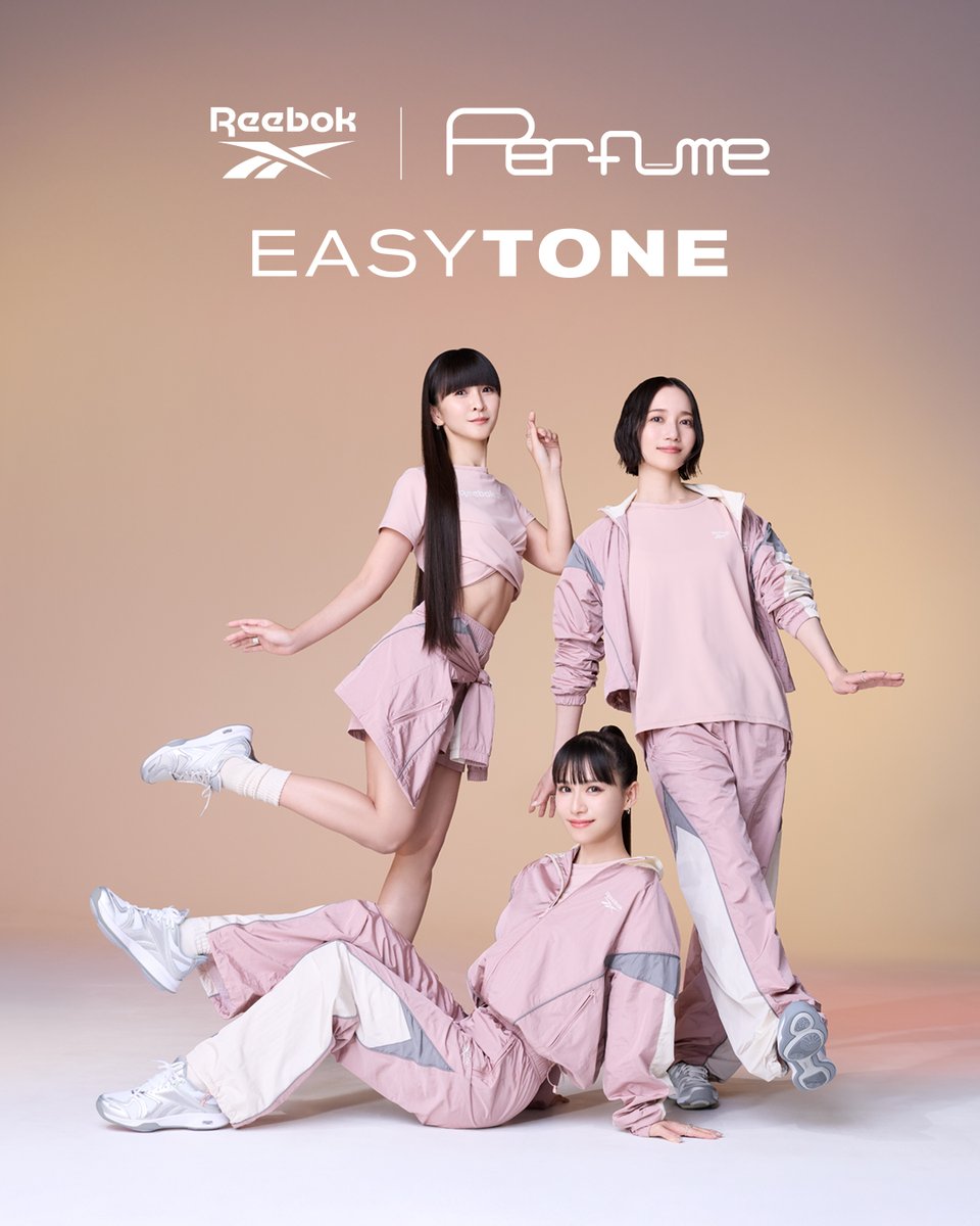 Reebokjp's tweet image. 26SSアンバサダーPerfume
　　　×
「EASYTONE」

一歩一歩で日常が変わる。

大ヒットしたあのウォーキングシューズが復刻！
26SSアンバサダー #Perfume を起用したビジュアルが公開。

ABC-MARTとASBeeでも販売中！

🔗reebok.jp/contents/easyt…

#Reebok #リーボック 
#パフューム @perfumeofficial