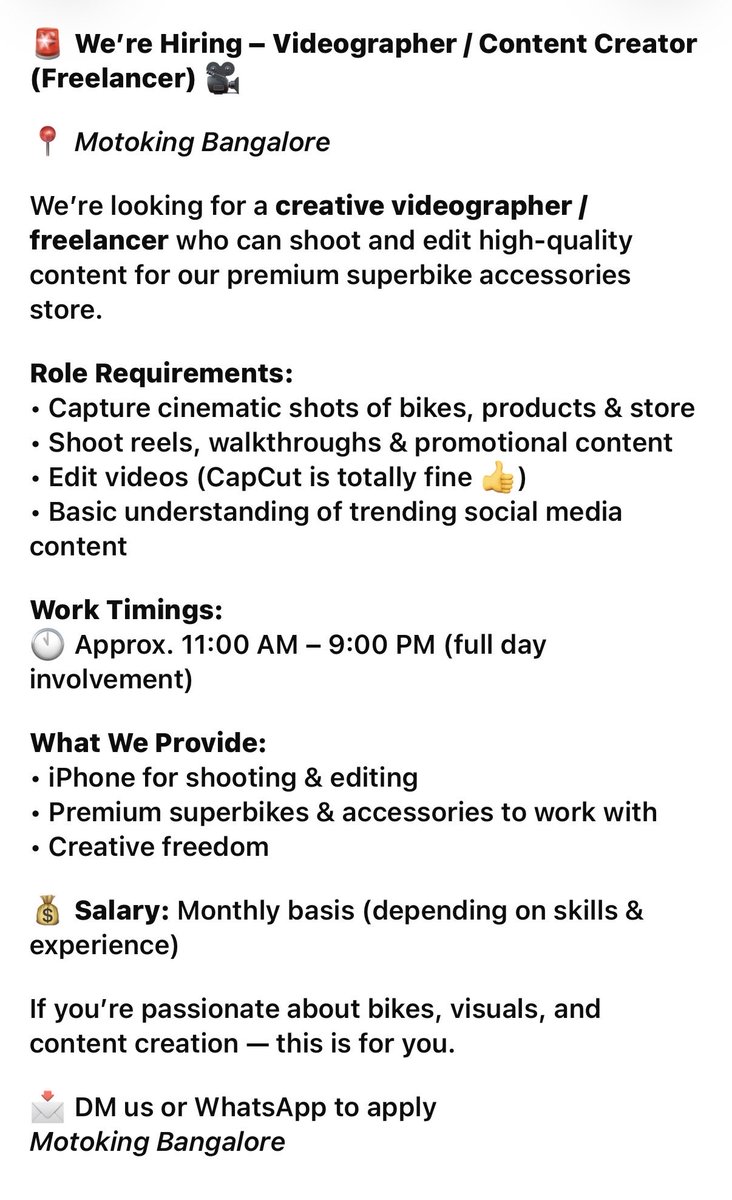 MANAVDUGAR3's tweet image. Contact : 6269626996 
📍 Bangalore based 

#freelancer #videoeditor #bengaluru