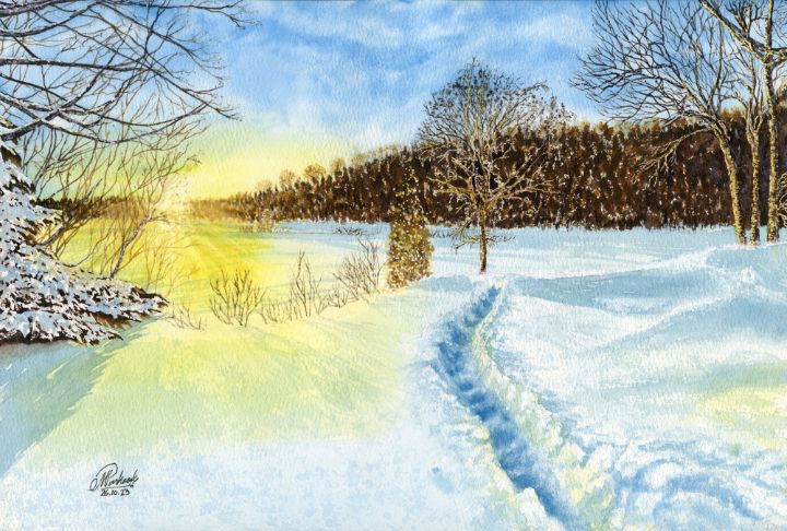 Mos_Artwork's tweet photo. Art of the Day! "Tracing Memories in the Snow". Buy at: https://t.co/CQDKnyQgs1 https://t.co/NLLxeZwjbq