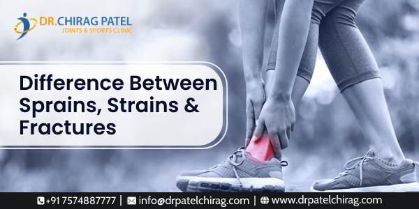What is a Sprains: 
While tendons connect muscles with bones, ligaments are another type of fibrous band that connects the bones. A sprain happens when these ligaments are torn or stretched beyond their normal limit. A sprain can happen anywhere...

drpatelchirag.com/blog/differenc…