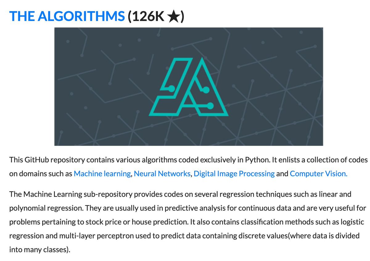 gp_pulipaka's tweet image. Top GitHub Repositories for #DataScience! #BigData #Analytics #DataScience #AI #MachineLearning #IoT #IIoT #Python #RStats #TensorFlow #Java #JavaScript #ReactJS #CloudComputing #Serverless #DataScientist #Linux #Programming #Coding #100DaysofCode   
geni.us/Github-Repo-DS…