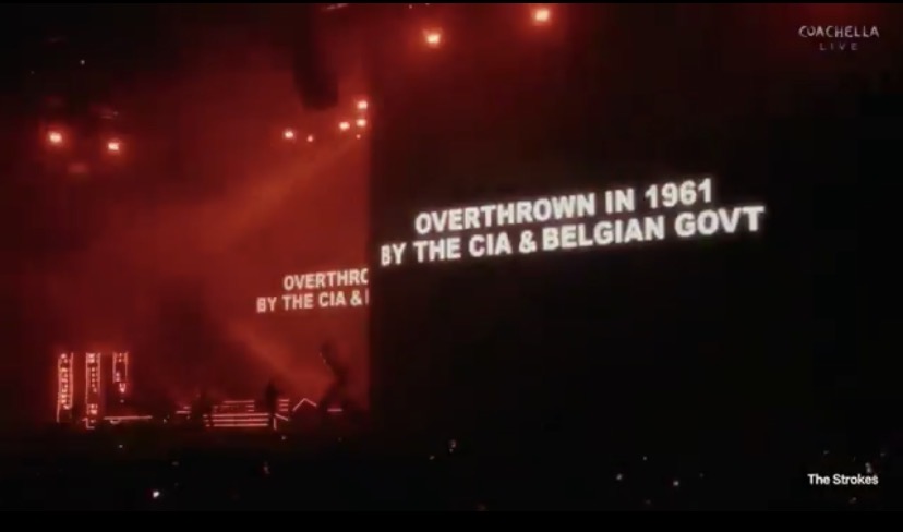 The Strokes ใช้เวลา 4 นาทีทำสไลด์โชว์สอนวัยรุ่น Coachella เกี่ยวกับประวัติศาสตร์การแทรกแซงของสหรัฐฯและ CIA ในประเทศต่างๆทั่วโลก 

ใครจะรู้ แต่นี่อาจเป็นจุดเริ่มต้นที่ทำให้เด็กรุ่นใหม่จำนวนไม่น้อยเริ่มศึกษาหาข้อมูลเกี่ยวกับความจักรพรรดินิยมของสหรัฐฯ