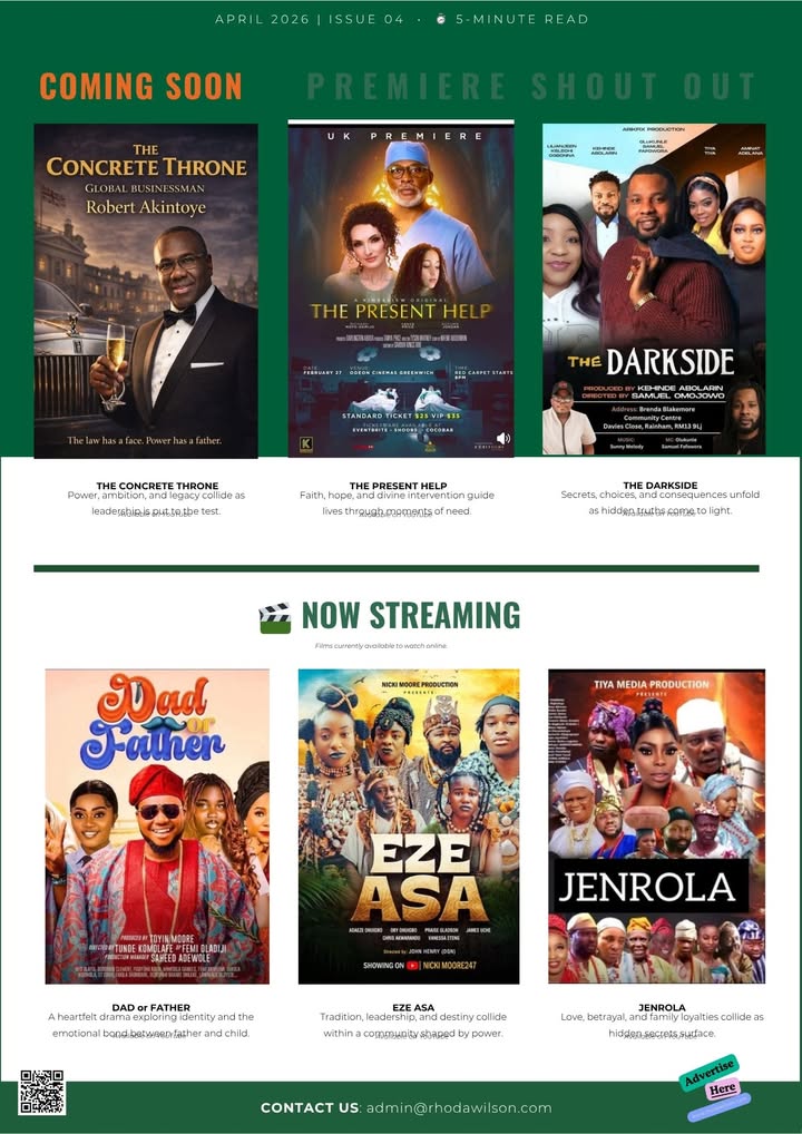 rhodawilsonTV's tweet photo. Happy new week Fam
Wishing you all the best ❤️
#aprilnewsletter #rhodawilsonproductions https://t.co/MgijKLFXg3