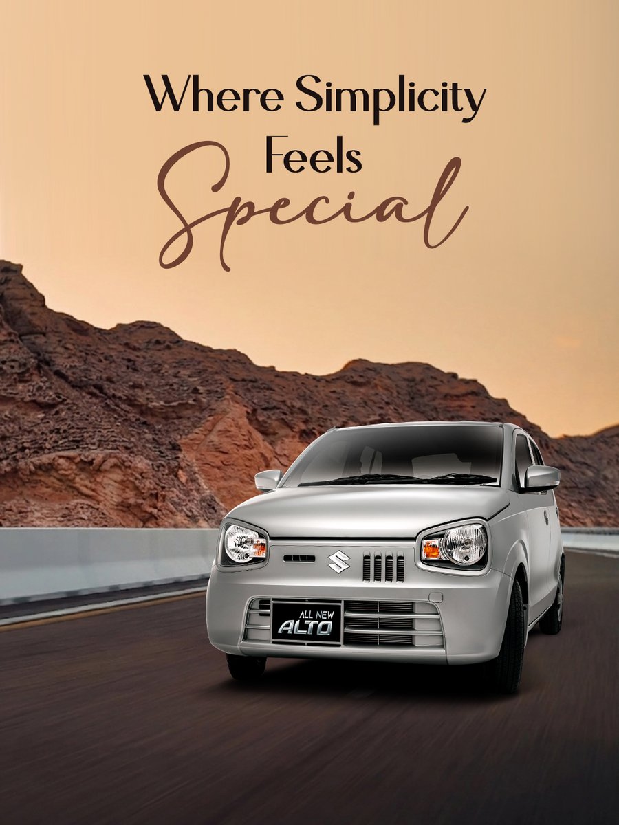 sheikhanmotors's tweet image. Where simplicity feels special ✨
Drive the Suzuki Alto — smart, efficient, and made for everyday comfort.

Book now:
newcrm.paksuzuki.com.pk/social_media/m…

#SuzukiAlto #DriveSmart #FeelSpecial