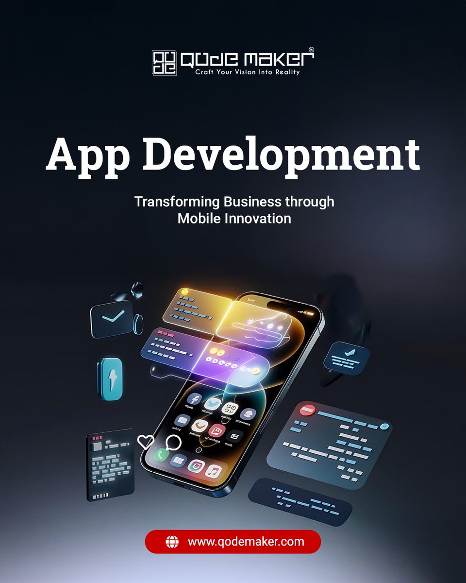 maker_qode's tweet image. Your business, now in your customer’s pocket 🚀
Build smart, scalable apps that drive engagement and results.
#mobileappdevelopment #techtrends #digitalbusiness #appsolutions #branding #growthstrategy #onlinemarketing #businesssuccess #innovationhub #qodemaker