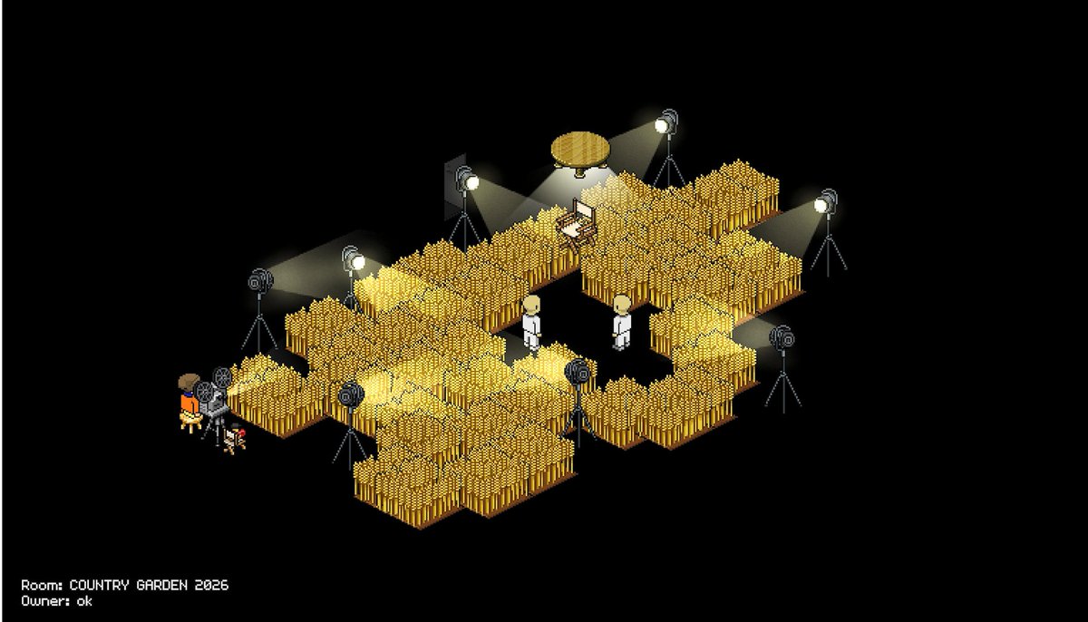 okHab's tweet image. Here's the official submission for COUNTRY GARDEN 2026 on @HabboOrigins!

user: ok
hotel: .com

👽

#HabboHotelOrigins #Habbo #HabboOrigins