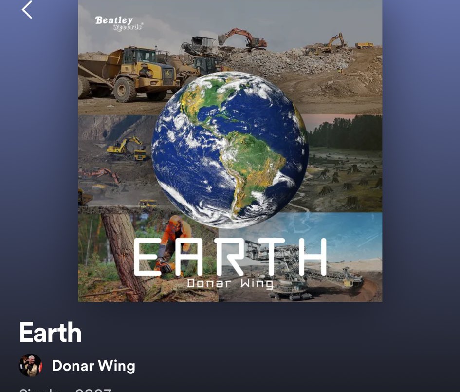 Djfresh142's tweet image. We're Now Playing "EARTH 🌍" by @donarwing
 On Vision Radio Listen 
#NowOnAir #listening #VisionFmR
#NewMusicAlert ⏭️⏭️⏭️🔊
#IndependentArtist #NowPlaying 
#NewSong #GoodVibesOnly ⏭️
#GoodMusicGoodTalkDial 🔊
@Djfresh142 ⏭️ On Air ⏭️