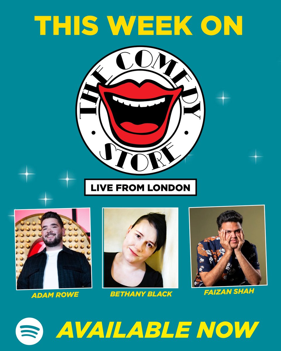 comedystoreuk's tweet image. Season 2 starts today! Start your week with a laugh

The Comedy Store Live Podcast is back with Adam Rowe, Bethany Black and Faizan Shah. 

Watch now on Spotify: open.spotify.com/show/4GRhbFO5p…

#comedypodcast #standup #ukcomedy #mondaymorning #thecomedystoreuk #livecomedy #standupcomedy