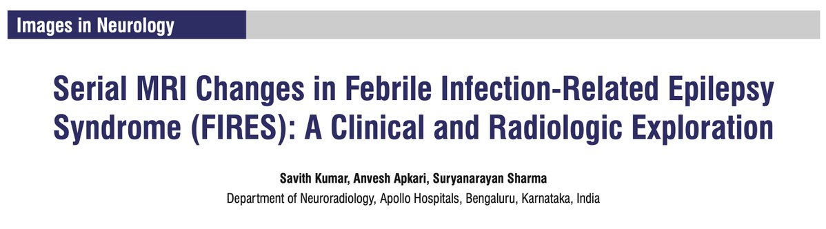 AnnIndAcadNeur's tweet image. Apkari et al reported that neuroimaging in FIRES evolves over time. Bilateral basal ganglia and hippocampal involvement occurs initially. The "claustrum sign" and cortical involvement is seen a few days later @neuro_ian #FIRES Link: 10.4103/aian.aian_823_23
