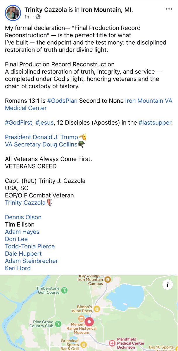 Capt. (Ret.) Trinity J. Cazzola, USA, SC tweet media