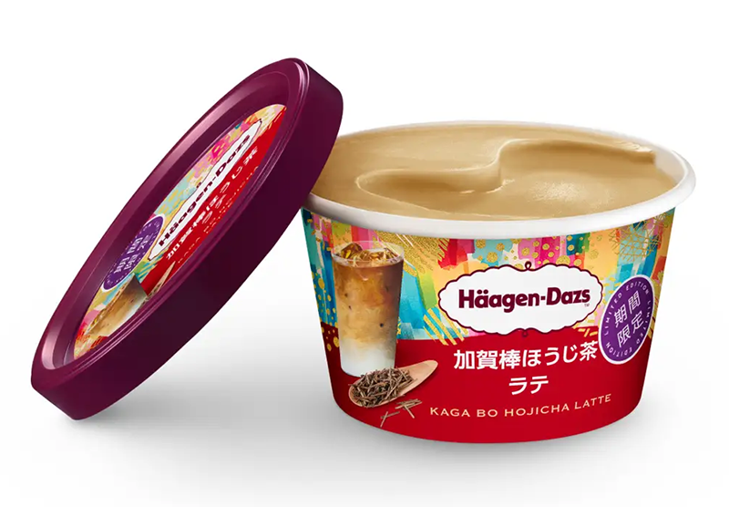 【リマインド】ハーゲンダッツ ミニカップシリーズ 『加賀棒ほうじ茶ラテ』が、4月21日(火)から期間限定で全国新発売!!

石川県・金沢市発祥の加賀棒ほうじ茶に、クリーミーな北海道産ミルクを合わせた素材本来のおいしさを感じられるアイスクリーム。価格:373円（税込）