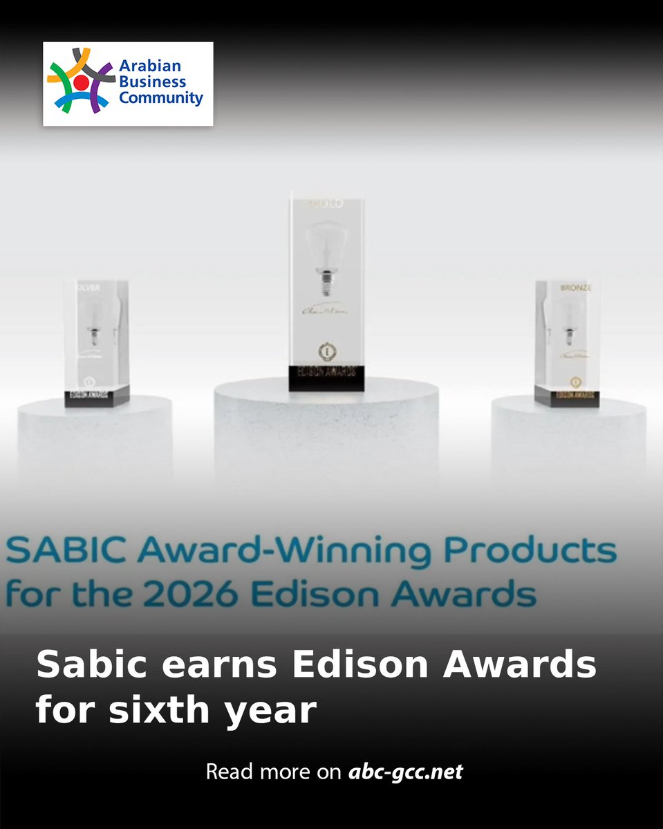 ABCinGCC's tweet image. @SABIC has won recognition across various categories of the Edison Awards for a range of innovative solutions, reflecting the global petrochemical leader's commitment to market-focused innovation.

Read more on abc-gcc.net/News/1/394920

#ABCNews #Awards #Innovation #Sabic
