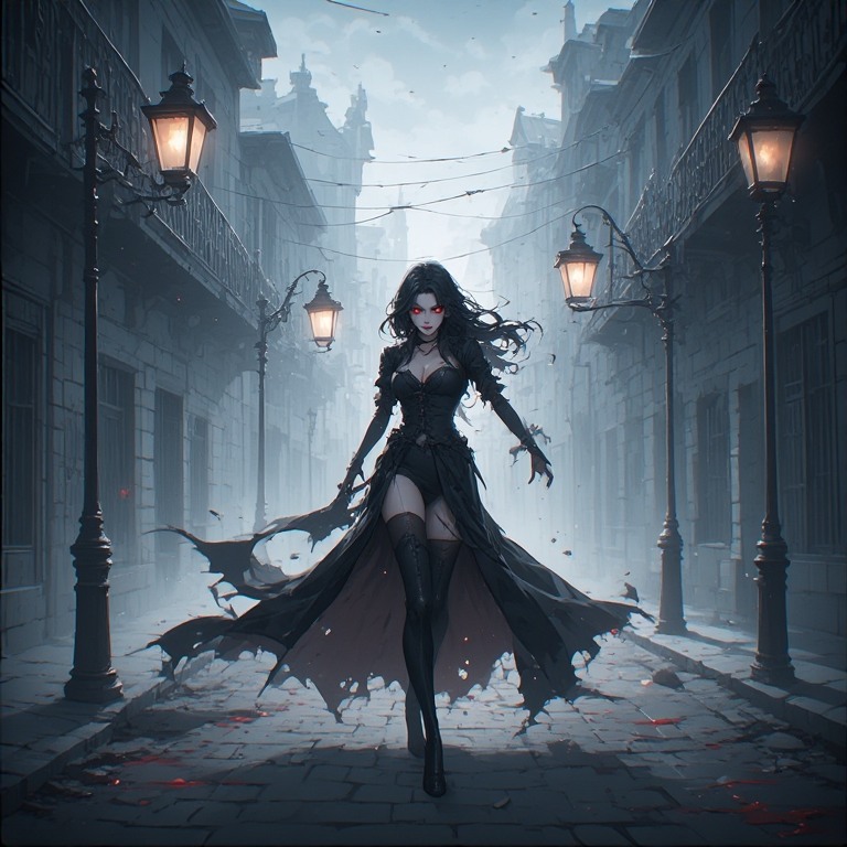 cinescopio0856's tweet image. #ia #girls #vampire #dark #fantasy