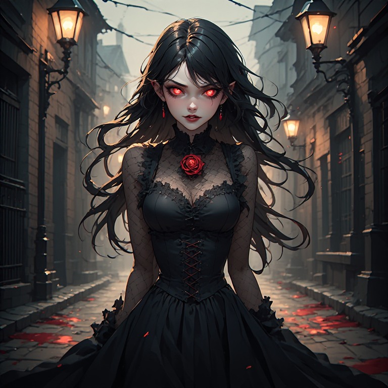 cinescopio0856's tweet image. #ia #girls #vampire #dark #fantasy