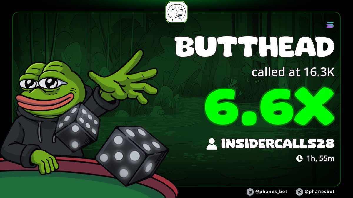 InsiderCalls28's tweet image. 6X from my call $BUTTHEAD
TG chads printing good as usual 🔥📊 
CA&amp;gt;&amp;gt;

13mmftHMZYJLhyWSjq319hUoK7YWMj7TGEAAkitLpump

#Solana #Memecoin #Crypto #Degen #PumpFun #AlphaCalls #SolanaMemeCoin
