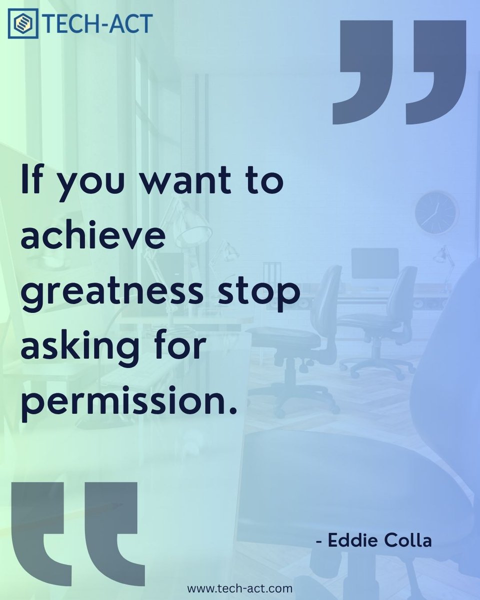techact17's tweet image. Stop waiting for permission.
Start creating your own opportunities. 🚀

#takeaction #LeadershipMindset #growthmindset #bebold #ProfessionalGrowth #CareerGrowth #FutureOfWork #enlinkmanagedservices #BuildYourFuture
