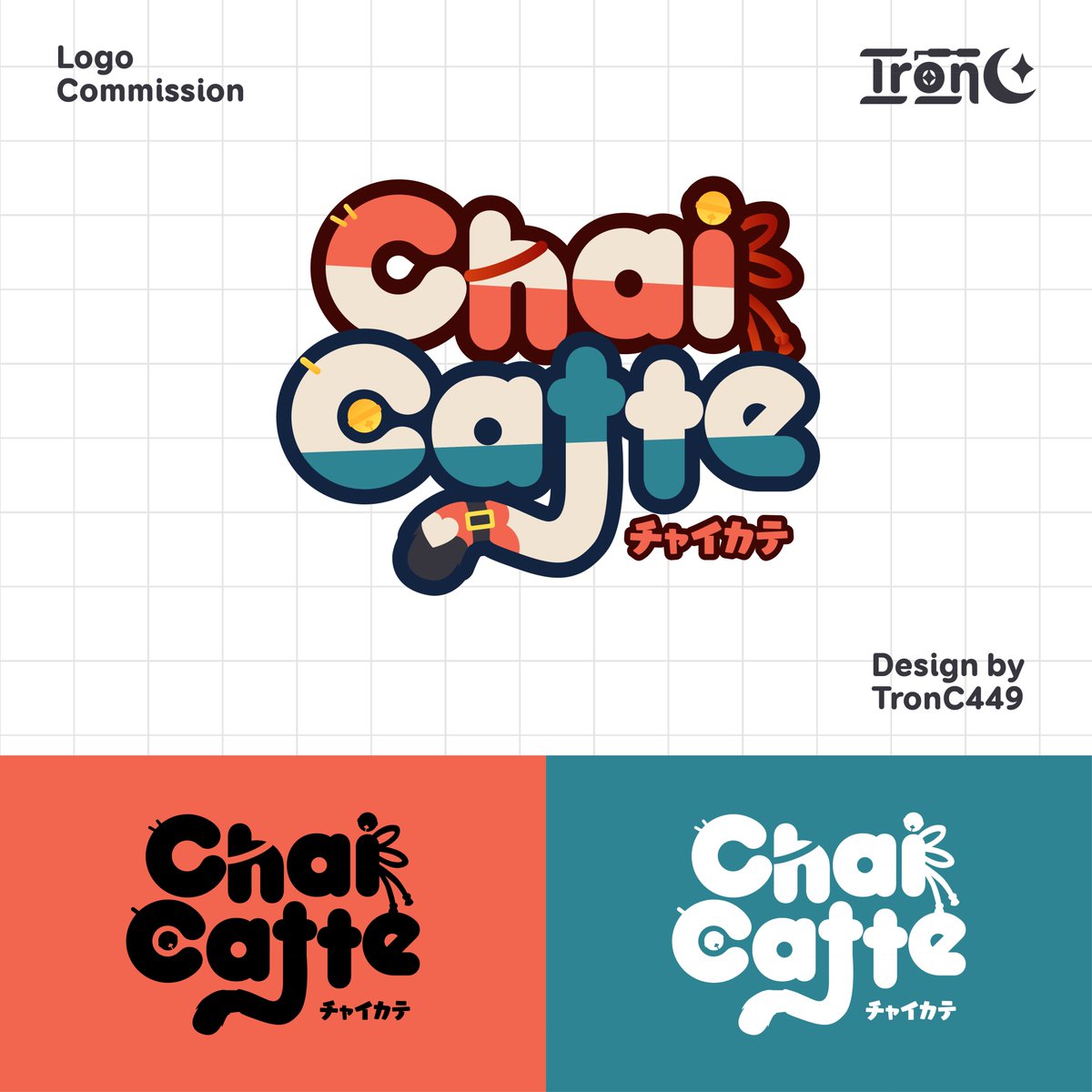 TronC449's tweet image. [ ✨Vgen Request✨]

Logo Design for the lovely @chaicatte 🐈
Thank you so much :&amp;gt;

#VGenComm #VTuberAssets #Troncgraphic