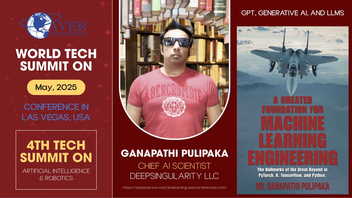 gp_pulipaka's tweet image. GPT, Generative AI,  and LLM! @AverConferences

#BigData #Analytics #DataScience #AI #MachineLearning #NLProc #IoT #IIoT #Python #RStats #TensorFlow #JavaScript #CloudComputing #Serverless #DataScientist #Linux #Programming #Coding #100DaysOfCode 

geni.us/Aver-Confer