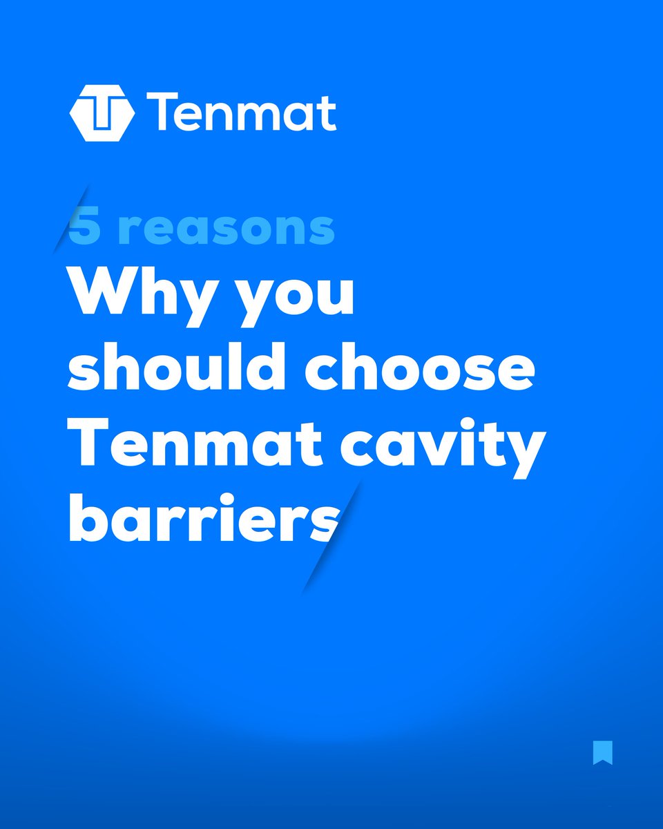 TENMATltd's tweet image. Good design doesn’t stop at the façade.
Discover why architects choose Tenmat cavity barriers for long‑term fire performance.
👉 Read more on LinkedIn linkedin.com/feed/update/ur…
#FireSafety #Architecture #PassiveFireProtection