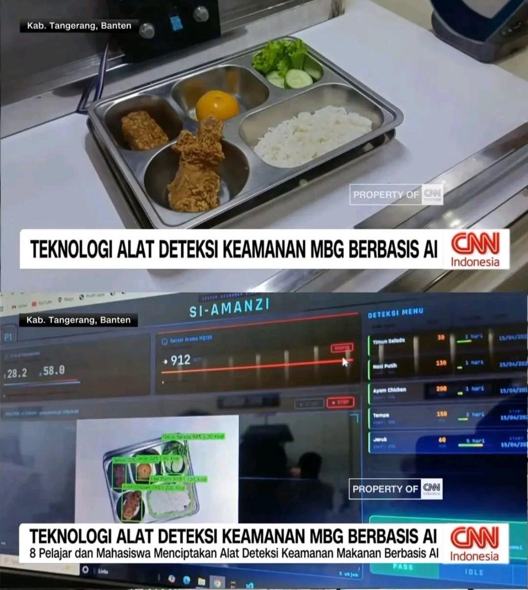 Teknologi deteksi makanan MBG berbasis AI 

Budget: 300 milyar 
Cost: $20 Claude Pro subscription. 1 shot prompt 

CAIRRRRRRR